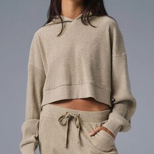 ALO Yoga muse Ribbed Hoodie